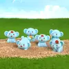 Adornos de Micro-Paisaje, Manualidades Creativas de Elefante de Dibujos Animados en Resina, Adornos Pequeños para Mesa al por Mayor
