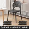 Cadeira de Jantar Escandinava Cadeira de Plástico Doméstica Banqueta Minimalista Moderna com Encosto Cadeira de Mesa para Escritório Externo Negociação Casual