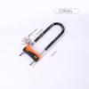 Cerradura en U dividida de doble apertura para vidrio doméstico, cerradura en U, cerradura para tienda, puerta de vidrio de doble hoja, cerradura antirrobo