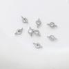 Banho de cobre ouro platina real cor duradoura zircônia redonda dupla pendente única pendente pulseira colar brincos acessórios material