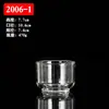 Copo de Vidro para Vela de Parede Grossa de Camada Dupla Fundo Espesso Suporte para Vela de Aromaterapia Estilo Europeu Friso Vertical Copo de Vidro para Vela de Parede Grossa Copo de Vidro para Vela com Fundo Curvo