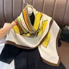 Lenço quadrado versátil de 90 cm para primavera e outono, macio e estiloso, echarpe fina para cabeça, lenço echarpe elegante e sofisticado