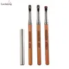 Pluma Grande Cuadrada Redonda para Uñas Plana Grande con Tapa Mango de Sándalo Amplia Redonda Pluma de Construcción Herramienta para Uñas