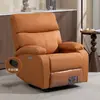 Sofá cápsula espacial de primera clase estilo europeo, sofá de función única, silla sofá para computadora, sillón reclinable para cibercafé, sofá de cuero para manicura