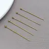 Aço Inoxidável que Preserva a Cor Agulha Redonda de Cabeça Esférica Agulha de Cabeça Grande Agulha de Conexão Agulha para Pingente Material para Miçangas Brincos DIY Acessórios de Joias