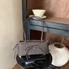 Bolso Retro de Cuadros de Nicho para Mujer 2026 Nuevo Otoño Lana Bolso de Hombro Único de Moda Versátil para el Trabajo Bolso de Hombro