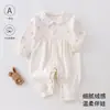 Ropa de bebé para otoño, mameluco suave de terciopelo para bebés, pijama base unisex para bebé, mameluco con apertura lateral tipo mariposa 6