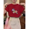 Top Amarillo Mango Súper Juvenil, Camiseta de Manga Corta de Algodón Puro con Hombro Normal para Mujer, Moderna y Versátil, Camiseta Adelgazante, Verano 2026