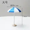 Mini Sombrilla de Sol, Bote de Pedales, Ancla, Silla de Playa, Paisaje de Playa, Decoración DIY de Micro Paisaje de Musgo