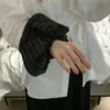 El Mismo Estilo que la Bloguera Coreana de Lóbulos de las Orejas ~ Falda Diadema Anillo para el Cabello Intestino Grueso Diadema de Goma Plisada Exquisita
