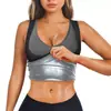 Chal de Control de Abdomen para Mujer Tallas Grandes Transfronterizo, Traje de Sudoración para Fitness, Ropa Deportiva para Correr, Chal con Recubrimiento Potenciador de Sudoración, Ropa Moldeadora