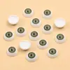 Ojos de Cerámica Animales Hechos a Mano para Manualidades DIY de 12 mm, 4 Colores, Ojo de Diablo Acrílico Semicircular, Parche de Ojo Falso para Muñeca
