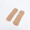 Calcetines nuevos de invierno para mujer, calcetines rectos de terciopelo de coral con dibujos, cómodos, orejas tridimensionales, mitad de terciopelo, calcetines para mujer al por mayor