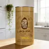 Suministro de fábrica latas redondas de hojalata grado alimenticio latas de almacenamiento para leche en polvo snacks latas selladas para mijo