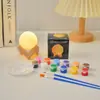 Lámpara de Luna de Vinilo para el Festival de Mediados de Otoño, Lámpara de Planeta, Lámpara de Atmósfera para Mesita de Noche, Lámpara de Luna Decorativa, Luz Nocturna Táctil, Directo de Fábrica