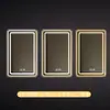 Espejo de Baño Cuadrado de Aluminio Vertical con Sensor Antivaho y Luz, Sensor Inteligente Tmall Genie