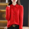 Camisa de malha gola alta outono/inverno para e-commerce transfronteiriço, suéter feminino de manga longa com modelagem solta, cardigã com abertura frontal, peça externa