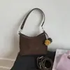 Bolso de Piel de Ante para Mujer, Nuevo Bolso Cruzado Versátil Otoño/Invierno 2026, Bolso Cubo Casual de Nicho para Hombro/Debajo del Brazo