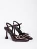 7199-3 Hebilla de Cinturón Zapatos de Una Sola Capa Baotou Nuevo Atuendo de Primavera y Otoño para Mujer Zapatos de Una Sola Capa con Tacón Delgado Puntiagudos Zapatos de Mujer