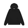 Moletom Fog Masculino com Capuz Forrado de Fleece Costura Dupla Moda Americana Marca Quente Estampagem a Quente Essenciais Solto Casaco Hoodie de Casal F