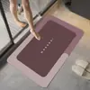 Tapete de Chão Absorvente Simples para Banheiro, Tapete Macio de Lama Diatomácea, Tapete de Pé Secagem Rápida para Porta de Banheiro, Tapete Antiderrapante Doméstico, Capacho