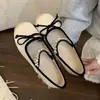 Zapatos Mary Jane Satinados para Mujer que Aumentan la Altura, para Mujeres Bajitas, Nuevos 2025 Primavera/Otoño Estilo Ballet Retro Francés Zapatos de Suela Gruesa