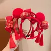 Accesorios para el cabello del Día de Año Nuevo 2026, Accesorios para fotos de tendencia nacional, Suministros de disfraces con ambiente festivo de Nezha, Diademas con borlas