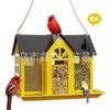 Amazon Explosiones Jardín Bañera para Pájaros Bandeja Colgante Comedero para Pájaros Jardín Exterior Automático Bañera para Pájaros