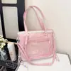 Bolsa de Ombro Feminina Transparente com Renda, Bolsa Transversal Grande Capacidade para Estudante, Bolsa Ita para Convenção de Anime