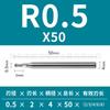 Cuchillo de bola de ranura profunda de 55 grados cuchillo de microcamino aluminio recubierto de acero alto brillo cuello largo ranura profunda acero de tungsteno aleación dura fresa