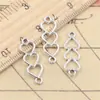 Plata Antigua Conexión de Amor Accesorios para Joyería DIY Colgante Encanto Collar Pulsera Colgante