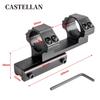Braçadeira de tubo de peça única de 25,4 mm braçadeira de tubo aiming braçadeira de tubo slot de cartão de 11 mm/21 mm mira espelho braçadeira de tubo de peça única suporte de extensão traseira braçadeira de tubo