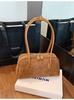 Comércio Exterior Transfronteiriço Fábrica de Origem Textura Vintage Fosca Bolsa Maillard Feminina 2025 Bolsa de Ombro Único Sob o Braço