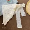 Cortina de Renda Francesa com Senso de Atmosfera, Lenço Triângulo Versátil para Camadas, Cortina de Saia de Renda, Lenço de Seda, Acessório de Cinto, Lenço de Cabeça