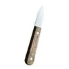 Cuchillo para ostras mango de madera cuchillo para durian acero inoxidable utensilios de cocina venta al por mayor en stock