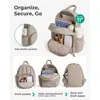 Mochila Pequena Carteira Feminina Estilo Novo Transfronteiriça Leve Acolchoada Casual para Viagem Mini Mochila Feminina Preta