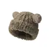 Lindo Gorro de Oso para Maternidad para Mujeres Embarazadas, Engrosado de Invierno a Prueba de Viento con Protección para las Orejas, Gorro de Punto Adelgazante para la Cara, Gorro Cálido de Lana para Uso en Exteriores