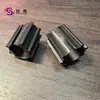 Peças telescópicas de 16 a 25 tubos para cabideiro, acessórios de plástico, tampão de extremidade grande, tampão de furo central