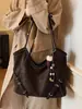 Bolsas de Moda Otoño e Invierno para Mujer 2026 Nuevo Estilo Coreano Casual Versátil Ropa de Trabajo Bolso Tote Gran Capacidad Bolso de Hombro Retro