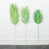 Boutique de una sola pieza de hoja de palma de bambú girasol hojas artificiales Planta Accesorios de pared hojas de coco hojas de hierro cola suelta girasol al por mayor