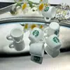 Miniatura de Resina Copo de Café Starbucks Ornamentos DIY Acessórios Pingente Cordão Chaveiro Pingente Charme de Bolsa Transfronteiriço