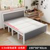 Cama plegable individual, cama doble, cama para el almuerzo, cama sencilla para el hogar, habitación de alquiler de 1,5 metros, cama de madera, cama portátil de hierro para adultos