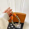 Estilo Ins Color Claro Todo Fósforo Colgante para Funda de Teléfono Móvil Cuerda Corta para Mano Colgante de Correa Tejida Duradera Cadena para Bolso de Llaves Universal