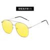 Nuevas gafas de sol de montura grande de metal europeas y americanas, gafas de sol de moda estilo océano, gafas de sol unisex, venta al por mayor 9325