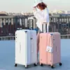 Maleta Deportiva para Niñas, Maleta con Ruedas de Gran Capacidad, Maleta Linda, Ruedas Universales, Caja de Contraseña Engrosada para Equipaje de Mano