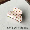 Novo Prendedor de Cabelo Geométrico com Bolinhas em Acetato Imitação, Simples e Versátil, Presilha Tubarão para Coques na Parte de Trás da Cabeça, Acessório de Cabelo para Mulheres