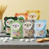 Saco Plástico Personalizado para Embalagem de Alimentos Ursinho de Desenho Animado Biscoito Saco Auto-Sustentável com Fechamento Lanche Comida Lanche Saco com Formato Especial
