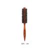 Peine de madera de loto con melena de cerdo para rizos, herramientas de peluquería, cuidado del cabello rizado, peine de peinado, peine de peluquería para cabello liso, peine cilíndrico enrollable