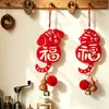 Celebración de inauguración de casa, manija de puerta de casa nueva, colgante de personaje de la fortuna de gato y perro, suministros de decoración para ceremonia de mudanza a casa nueva