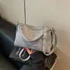 Bolso Cuadrado Pequeño de un Solo Hombro de Color Sólido Nuevo Verano 2026 Transfronterizo, Bolso de Axila Vintage de Diseño de Nicho, Bolso Cruzado Versátil para Mujer